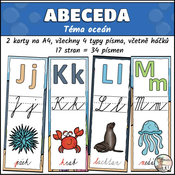 Abeceda - téma oceán 1