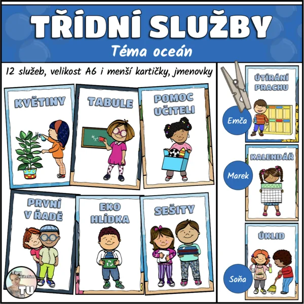 Třídní služby - téma oceán 1