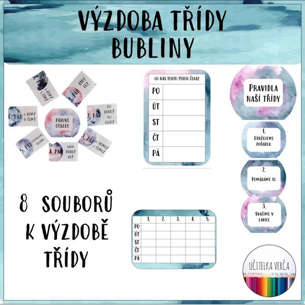 Výzdoba třídy - bubliny 1