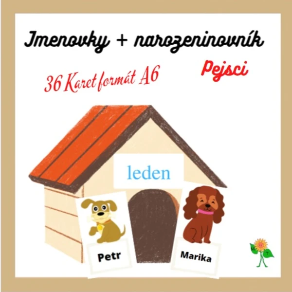 Pejsci - jmenovky + narozeninovník 1