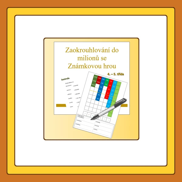 Zaokrouhlování do milionů - Známková hra 1