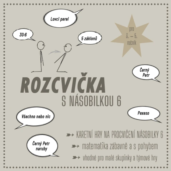 Rozcvička s násobilkou (násobilka 6) 1