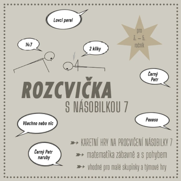 Rozcvička s násobilkou (násobilka 7) 1