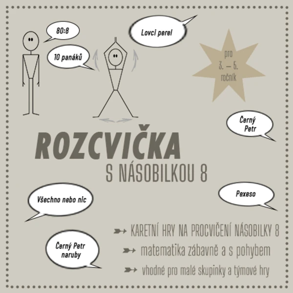 Rozcvička s násobilkou (násobilka 8) 1