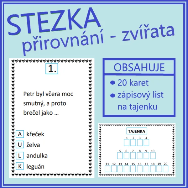 Stezka - přirovnání - zvířata 1