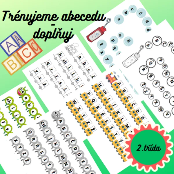 Trénujeme abecedu - doplňuj 1