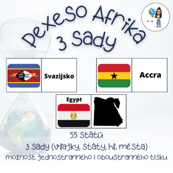 Pexeso Afrika - 3 sady 1