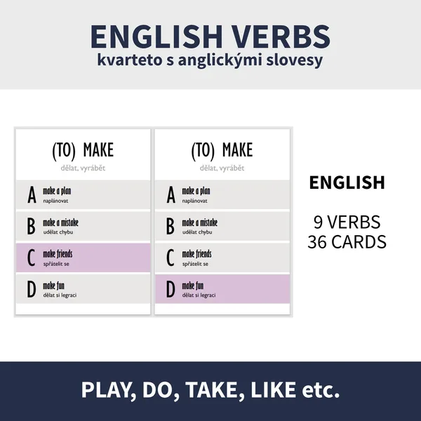 ENG - VERBS (KVARTETO - play, do, have, like, do etc.) 1