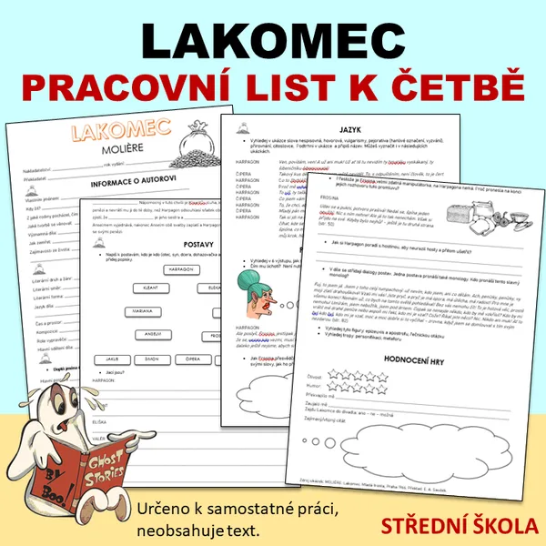 LAKOMEC - pracovní listy na rozbor díla 1