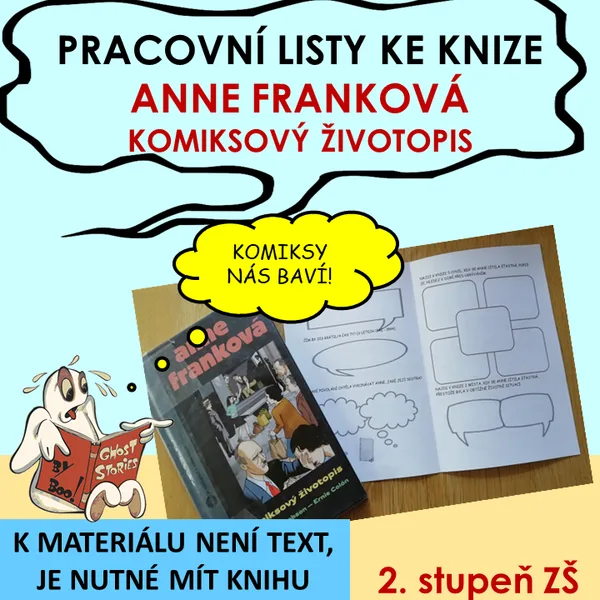 Čtenářské listy ke knize Anne Franková - komiksový životopis 1