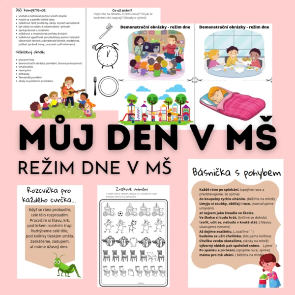 Můj den v MŠ - režim dne 1