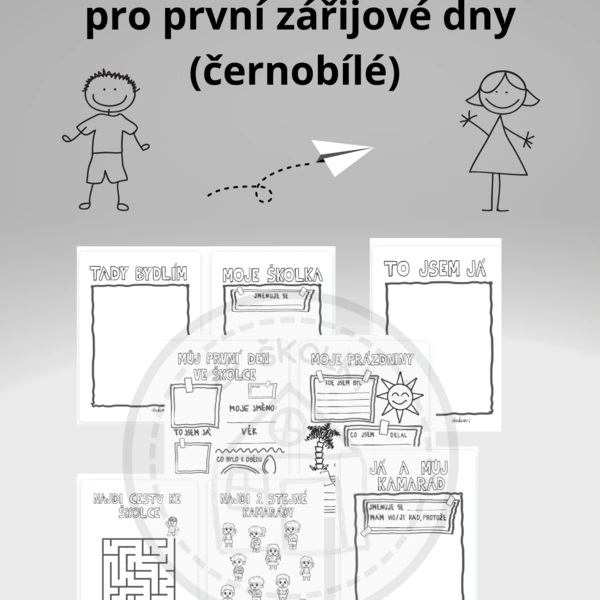 Pracovní listy pro první dny ve školce 1