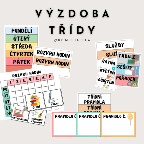 Třídní samospráva - univerzální výzdoba třídy 1