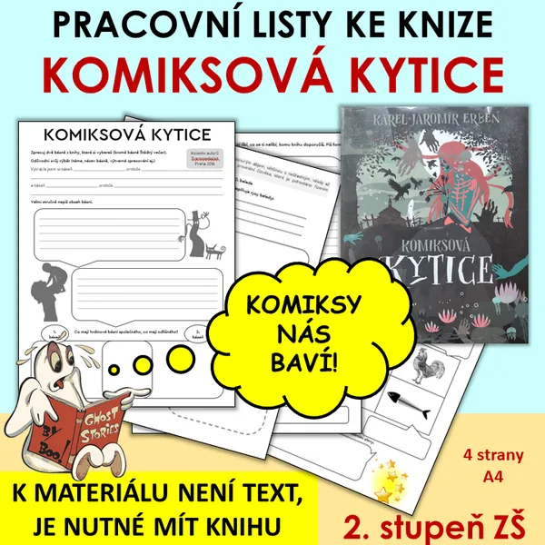 Čtenářské listy ke knize KOMIKSOVÁ KYTICE 1