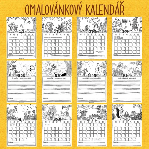 Omalovánkový kalendář 2023/2024 1