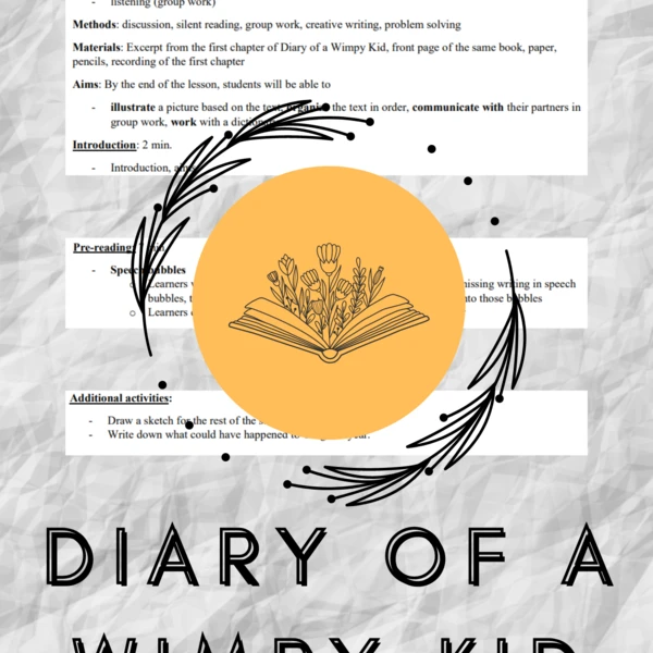 Plán hodiny - Diary of a Wimpy Kid 1