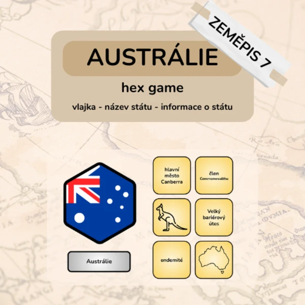 Austrálie - hex game 1