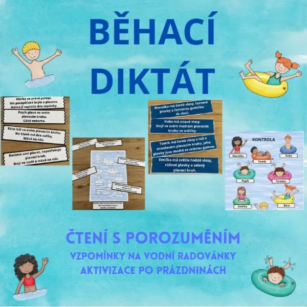 Běhací diktát, čtení s porozuměním, aktivizace po prázdninách 1