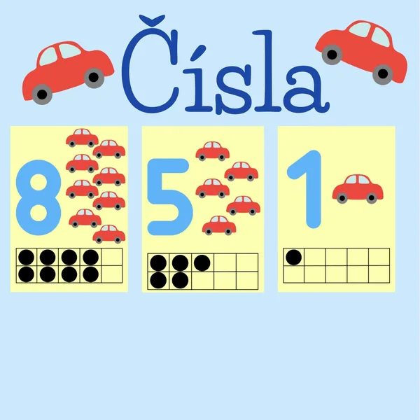 Čísla autíčka 1