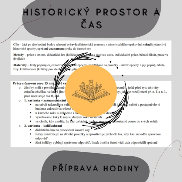 Plán hodiny - Časová osa, Historický prostor a čas 1