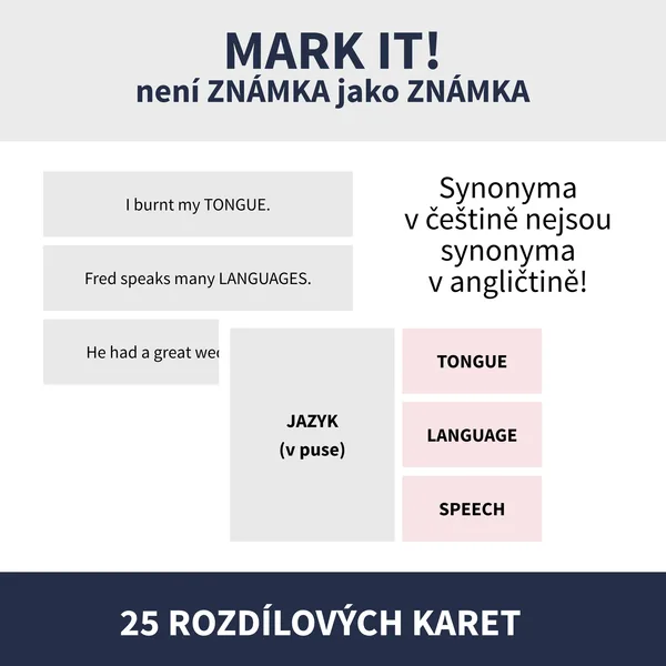 ENG - SYNONYMS (významové rozdíly českých synonym v AJ & zdánlivě podobná slova) 1