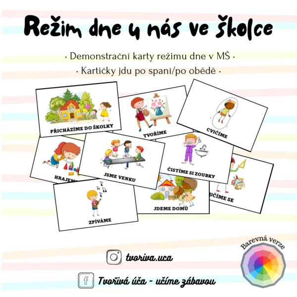 Režim dne u nás ve školce 1