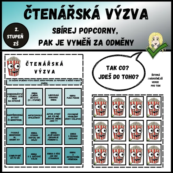 Čtenářská výzva - POPCORN 1