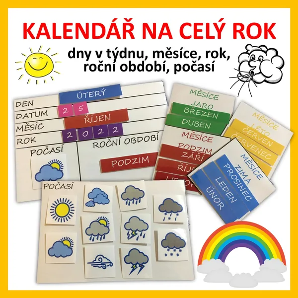 Kalendář na celý rok 1