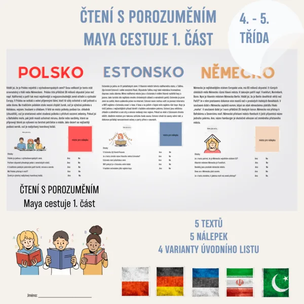 Čtení s porozuměním Maya cestuje 1. díl 1
