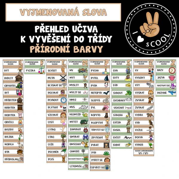 Vyjmenovaná slova - přírodní výzdoba 1