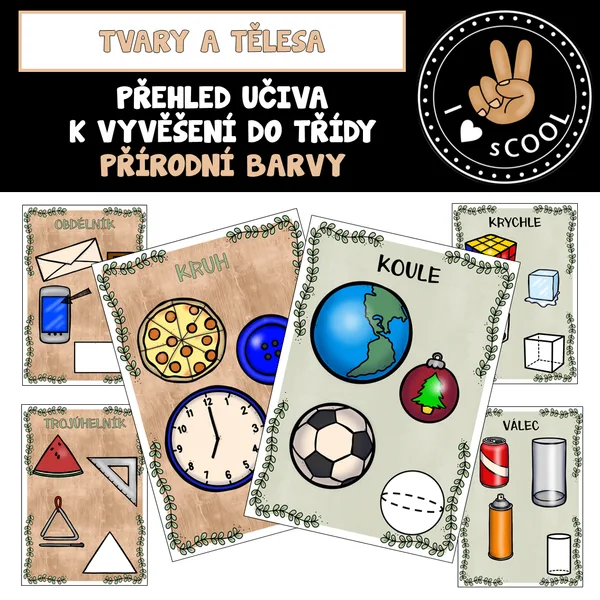 Tvary a tělesa - přírodní výzdoba 1