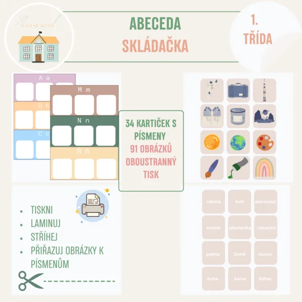 Abeceda - skládačka 1