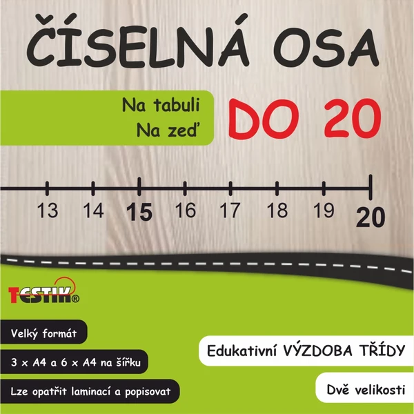 Číselná osa do 20 (na zeď nebo na tabuli) 1