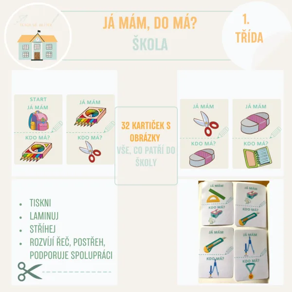 Já mám, kdo má - obrázkové ŠKOLA 1