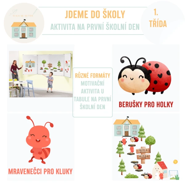 Jdeme do školy - aktivita na první školní den 1