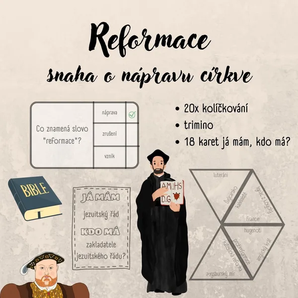 Reformace - soubor aktivit 1