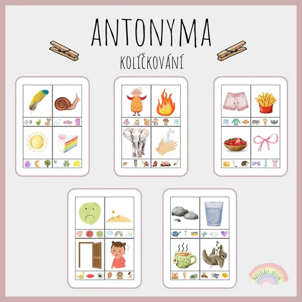 Antonyma, kolíčkování 1