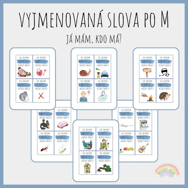 Já mám, kdo má? Vyjmenovaná slova po M 1