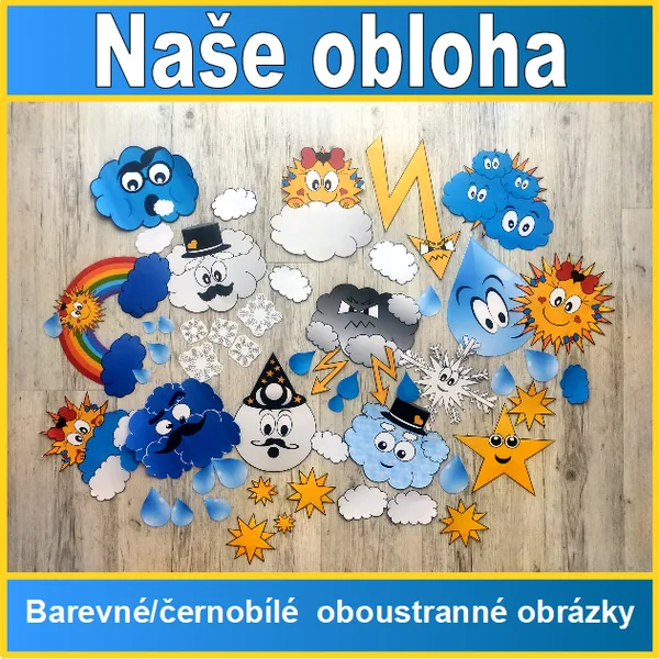 Naše obloha + omalovánky 1