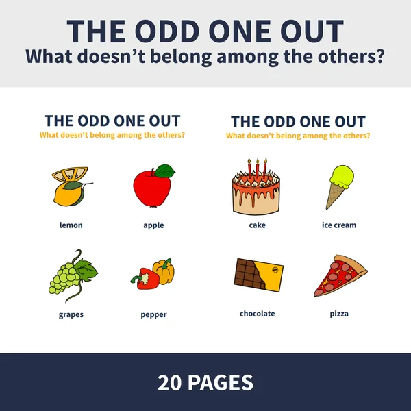 ENG - THE ODD ONE OUT (co mezi ostatní nepatří a proč / konverzační aktivita) 1