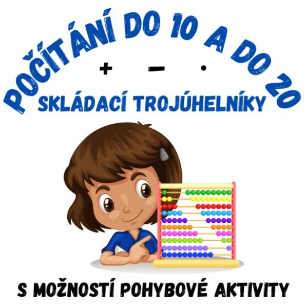 Sčítání, odčítání, násobení do 20: skládací trojúhelníky 1
