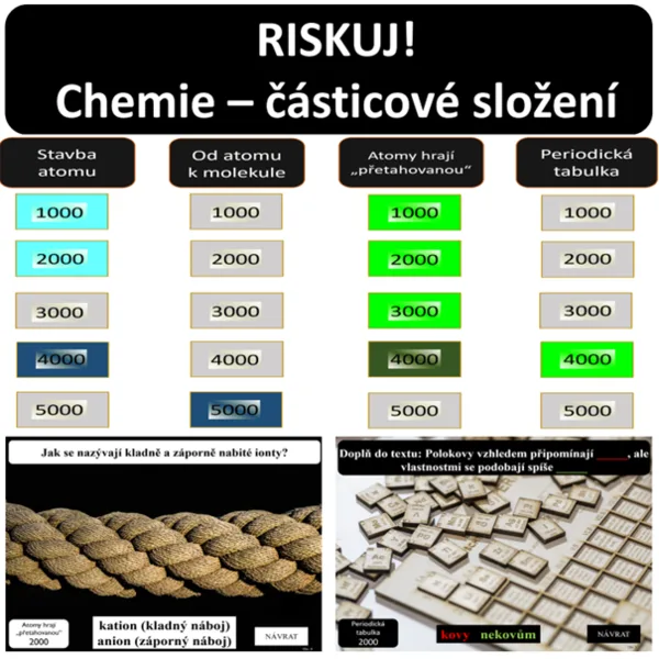 RISKUJ! Chemie - částicové složení látek 1