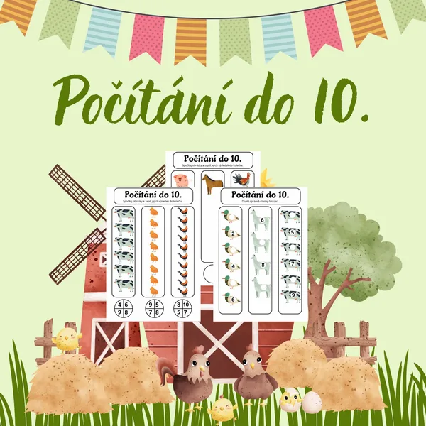 Počítání do 10 - farma. 1