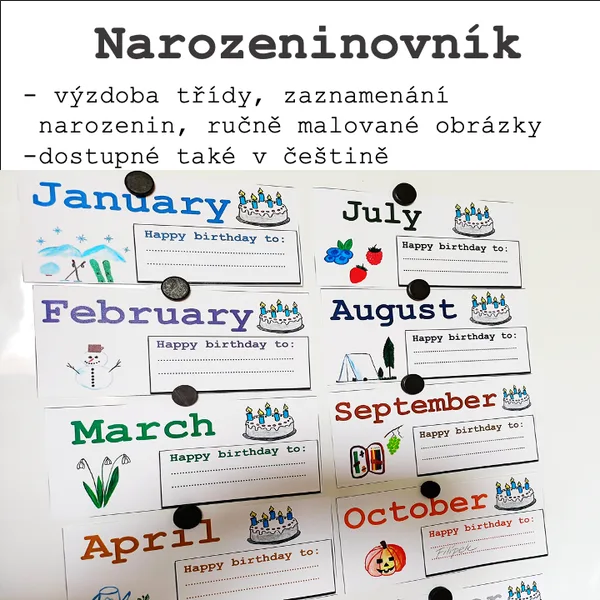 Narozeninovník - anglický 1