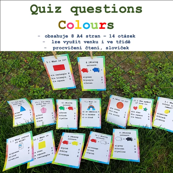 Quiz questions - COLOURS 1