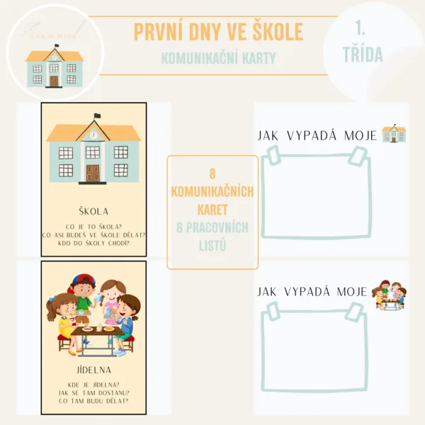 Škola - komunikační karty 1