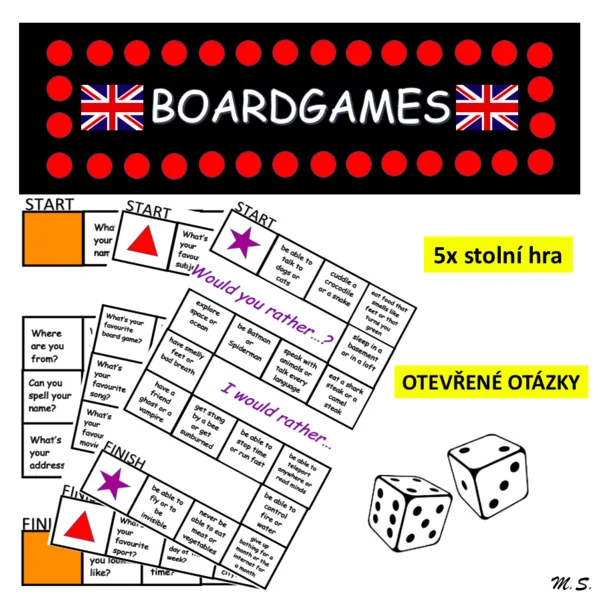 Boardgames - questions / Deskové hry - otázky 1