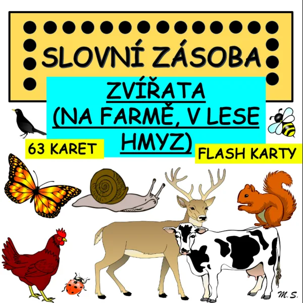 ANIMALS II. - flashcards / ZVÍŘATA II. - flashkarty 1