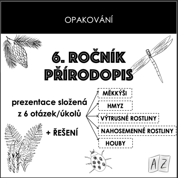 Opakování - 6. ročník PŘÍRODOPIS 1