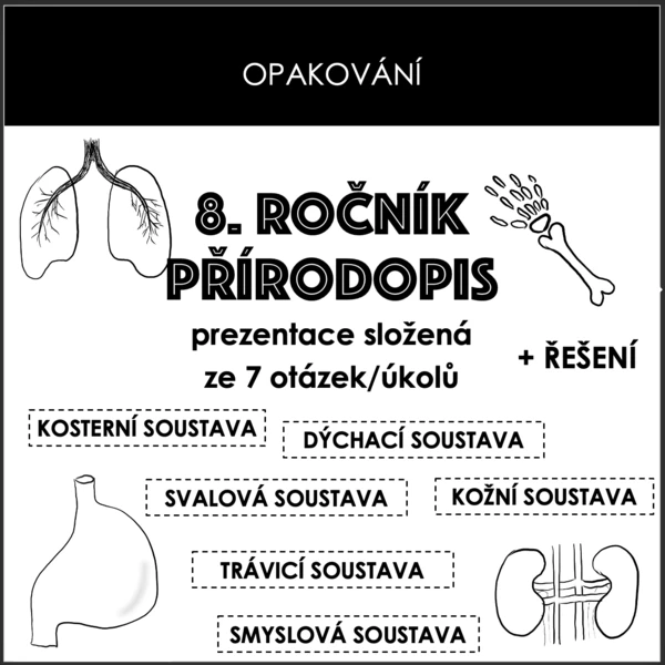 Opakování - 8. ročník PŘÍRODOPIS 1